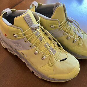Women's ON Cloudtrax Waterproof Hiking Boots Glacier/Zest
